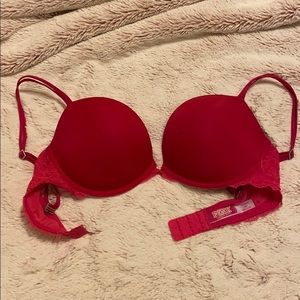 Pink Victoria’s Secret Push Up Plunge 36C